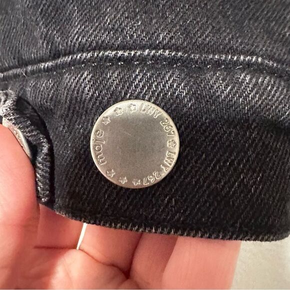 Maje Black Sherpa Teddy lined Cotton Denim‎ jacket size 38 Medium - Picture 8 of 12